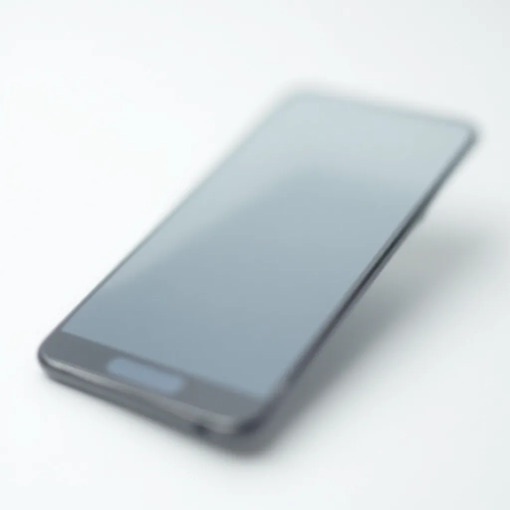 Tempered glass screen protector displayed at slight angle on white background, crystal-clear transparency and anti-glare coating visible, beveled edge detail in sharp focus